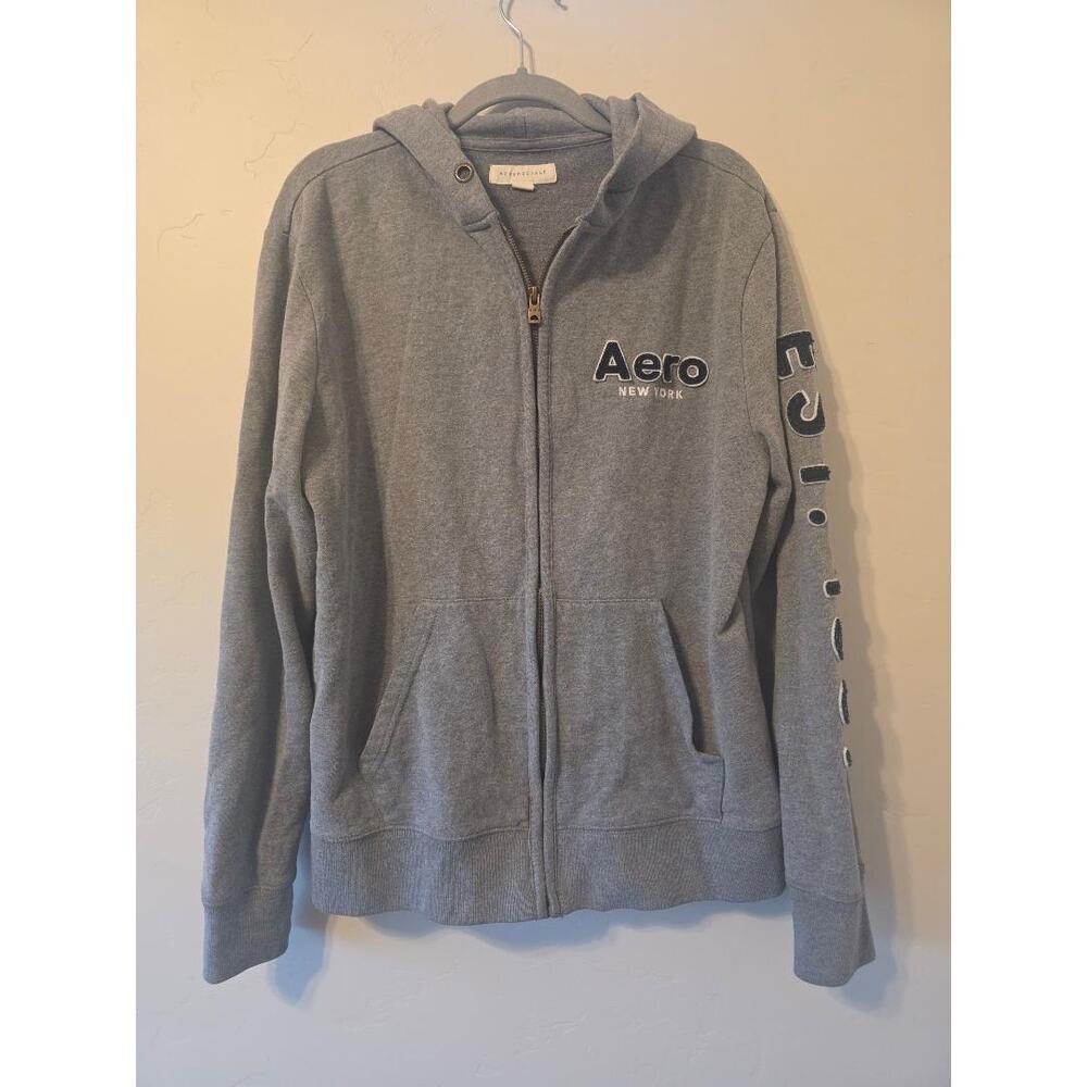 Aéropostale Aero New York Gray Zip Hoodie Women’s M